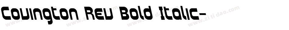 Covington Rev Bold Italic字体转换